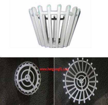 Chậu nhựa giả gỗ trồng Lan 23 - Mỏng Trắng