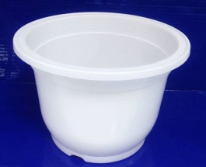 Chậu nhựa tròn trắng 28x19H