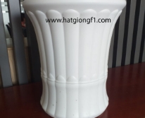 Chậu nhựa Trúc 28x33H - Trắng