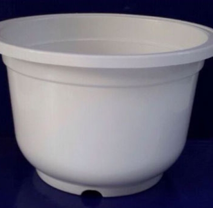 Chậu nhựa tròn trắng 35x23H