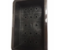 Chậu nhựa trồng rau đen 65x42x16H