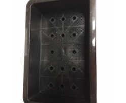 Chậu nhựa trồng rau đen 65x42x16H