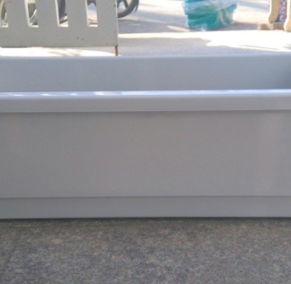 Chậu nhựa trồng rau trắng 65x42x16 - Loại thường