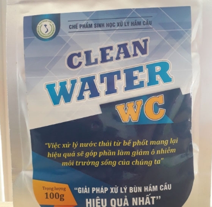 Chế phẩm sinh học xử lý hầm cầu Clean Water WC - Gói 100gr