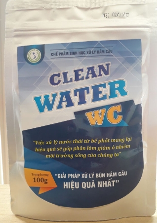 Chế phẩm sinh học xử lý hầm cầu Clean Water WC - Gói 100gr
