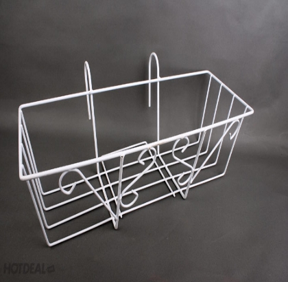 Giá móc treo chậu ban công lan can - Giá đỡ, Móc sắt 63x22x19