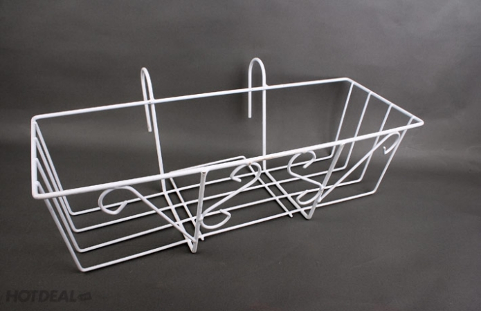 Giá móc treo chậu ban công lan can - Giá đỡ, Móc sắt 63x22x19
