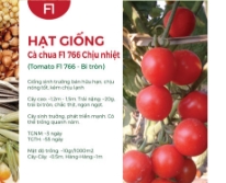 Hạt giống Cà chua chịu nhiệt lai F1 766 - Trái tròn