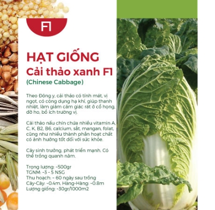 Hạt giống Cải thảo xanh F1 544AQ