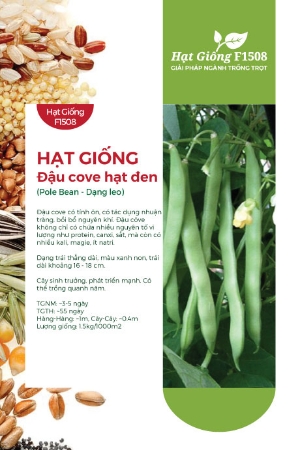 Hạt giống Đậu cove hạt đen dạng leo