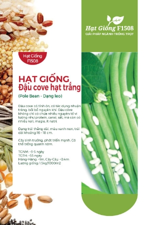 Hạt giống Đậu cove hạt trắng dạng leo