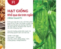 Hạt giống Khổ qua F1 595AQ - Da trơn trái ngắn