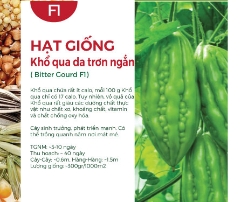 Hạt giống Khổ qua F1 595AQ - Da trơn trái ngắn