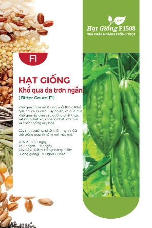 Hạt giống Khổ qua F1 595AQ - Da trơn trái ngắn