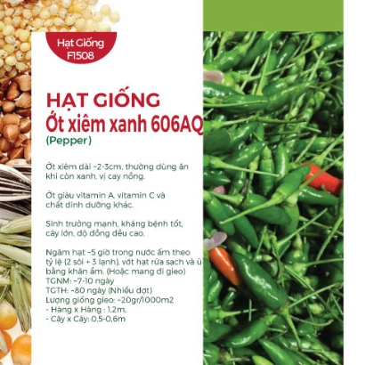 Hạt giống Ớt xiêm xanh 606AQ