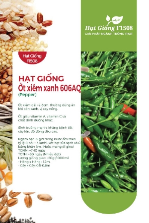 Hạt giống Ớt xiêm xanh 606AQ