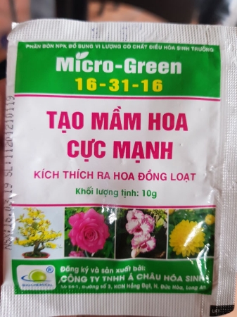Kích thích ra Hoa đồng loạt Micro Green NPK 16-31-16