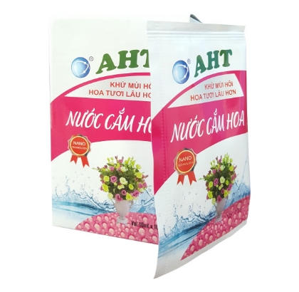 Nước cắm hoa lâu tàn AHT - Hộp 10 gói