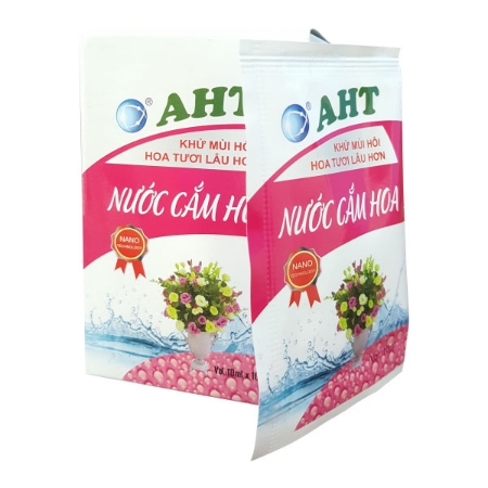 Nước cắm hoa lâu tàn AHT - Hộp 10 gói