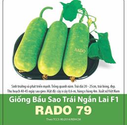 Hạt giống Bầu sao trái ngắn - Gói 10gr
