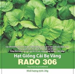 Hạt giống Cải bẹ vàng Rado 306 - Gói 1Kg