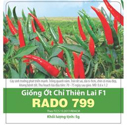 Hạt giống Ớt chỉ thiên Rado 799 - Gói 0.1gr