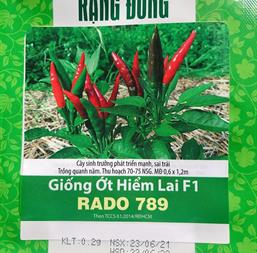 Hạt giống Ớt hiểm lai F1 Rado 789 - Gói 0.2gr