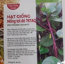 Hạt giống Rau mồng tơi đỏ 1gr