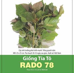 Hạt giống Tía tô Rado 78 - Gói 50gr