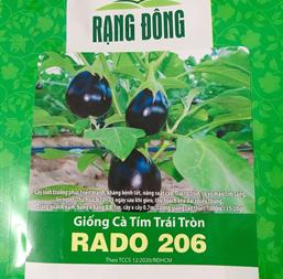 Hạt giống Cà tím tròn Rado 206 - Gói 5gr