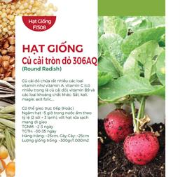 Hạt giống Củ cải tròn đỏ baby 2gr