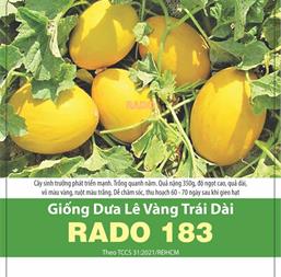 Hạt giống Dưa lê thơm vỏ vàng Hoàng Gia 365 - Gói 1gr