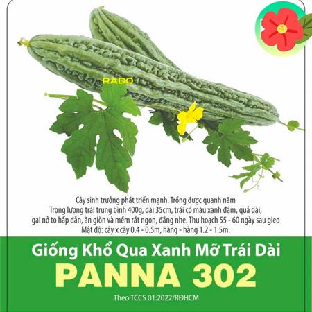 Hạt giống Khổ qua xanh mỡ trái dài PANNA 302 - Gói 5 hạt