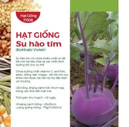 Hạt giống Su hào tím 2gr(~100 hạt)